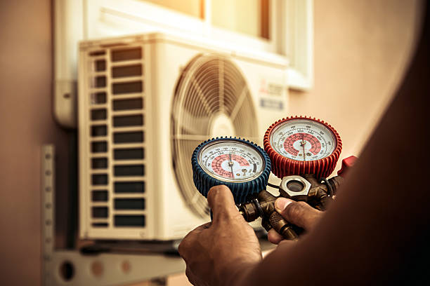 Professional Hvac technician working in Huntington Station, NY